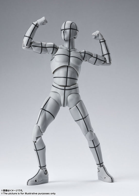 S.H.Figuarts Body-chan, Body-kun -Wire Frame- (Gray Color Ver.) 2Types Set