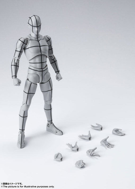 S.H.Figuarts Body-chan, Body-kun -Wire Frame- (Gray Color Ver.) 2Types Set