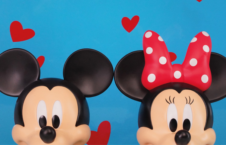 Disney-Bixin Mickey Minnie Half Bust
