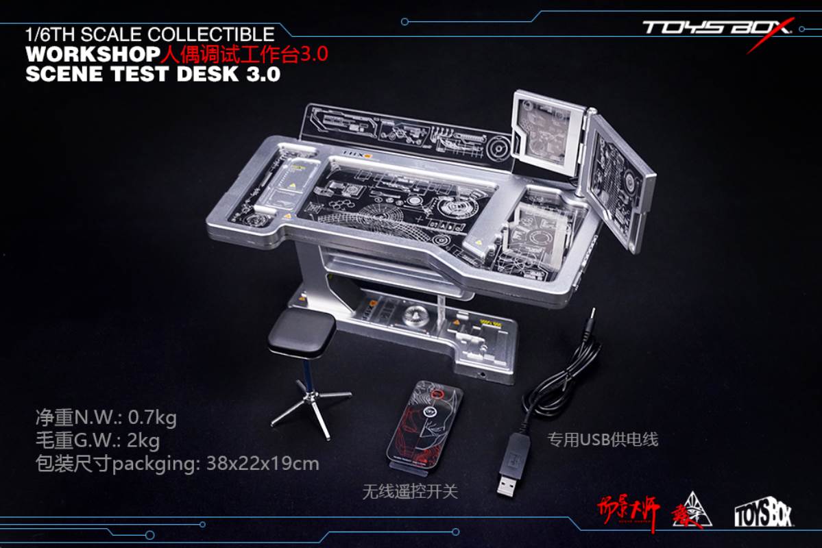 1/6 WORKSHOP SCENE TEST DESK 3.0