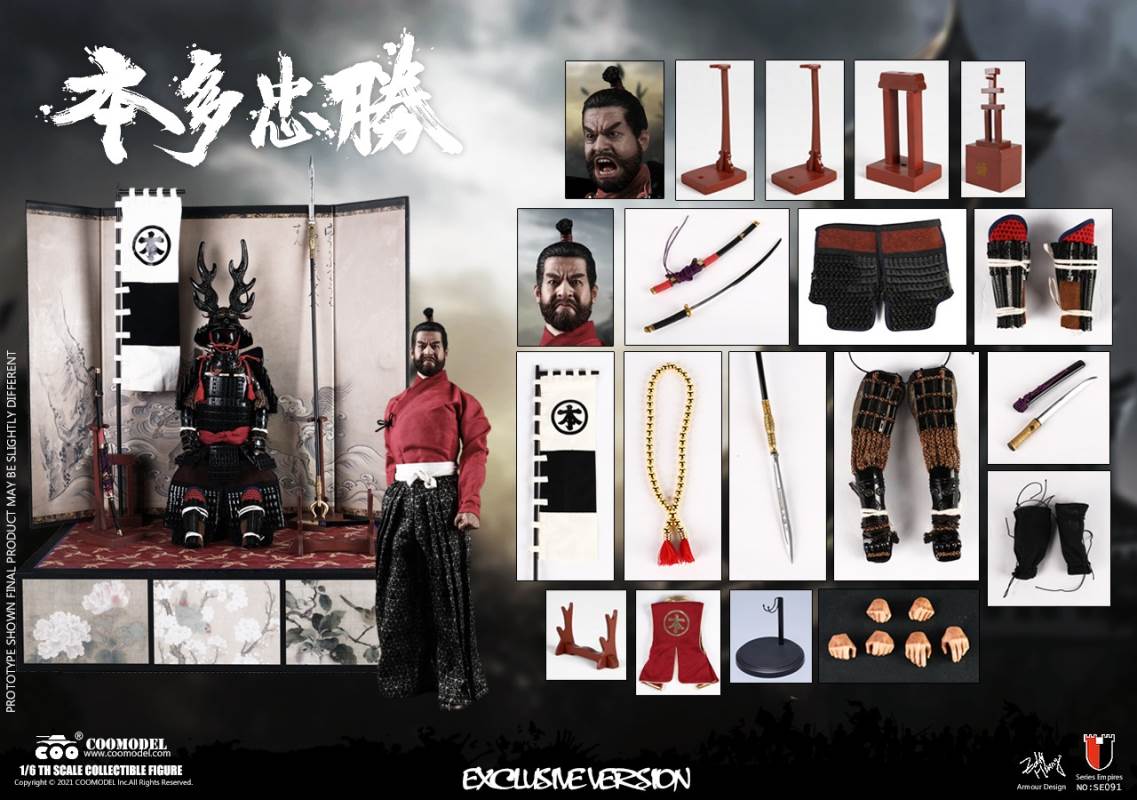 1/6 SERIES OF EMPIRES - HONDA TADAKATSU, THE STRONGEST WARRIOR