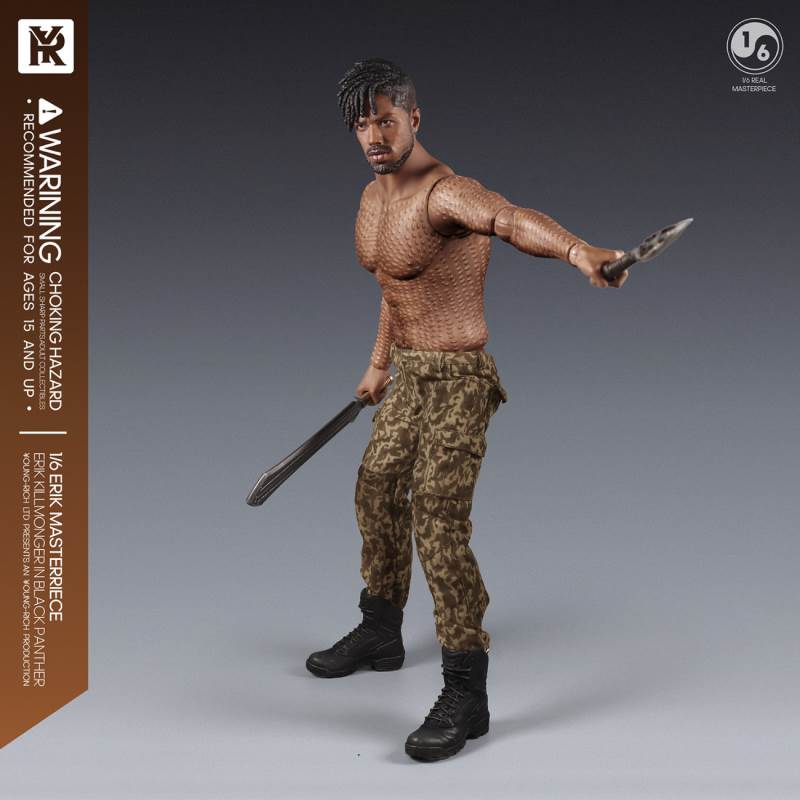 1/6 Black Panther villain Eric Leopard action figure YR012
