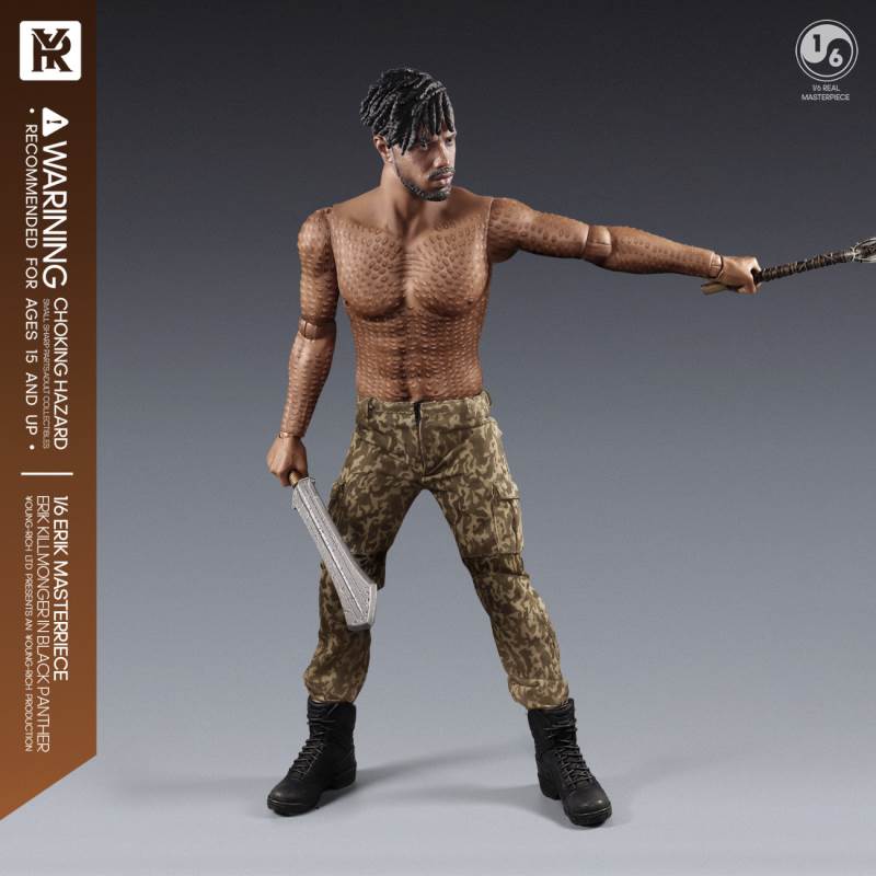 1/6 Black Panther villain Eric Leopard action figure YR012