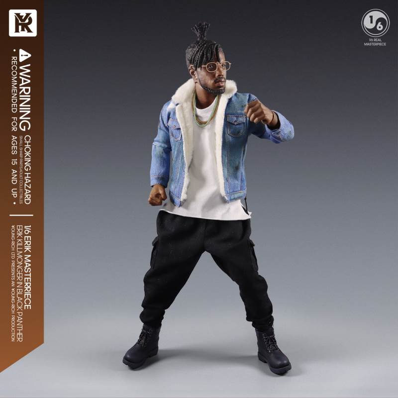 1/6 Black Panther villain Eric Leopard action figure YR012