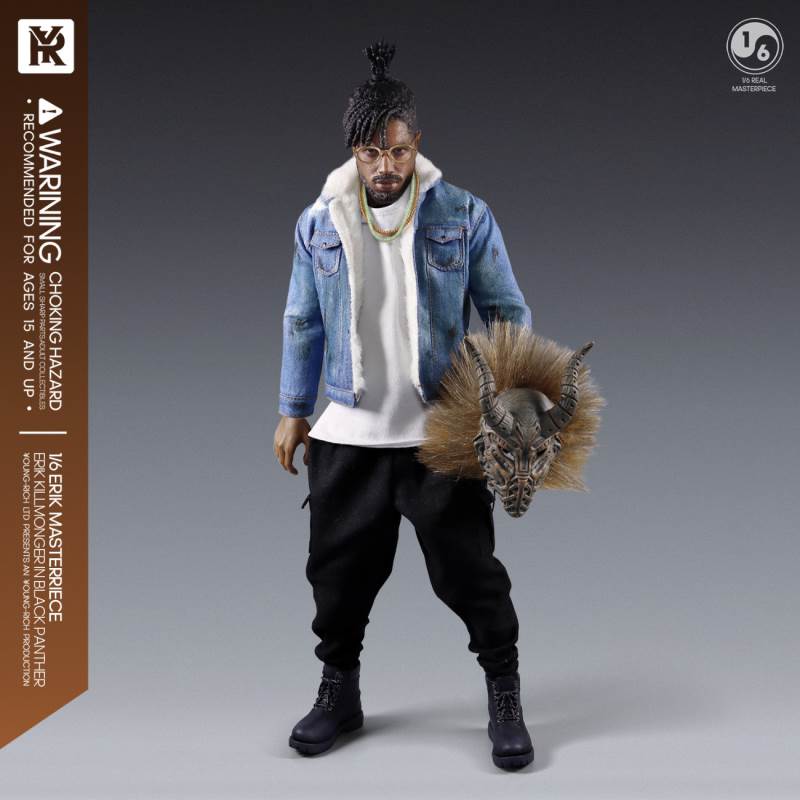 1/6 Black Panther villain Eric Leopard action figure YR012