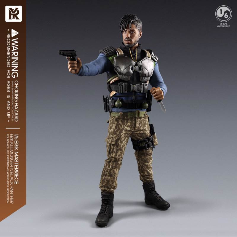 1/6 Black Panther villain Eric Leopard action figure YR012