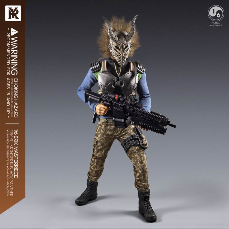 1/6 Black Panther villain Eric Leopard action figure YR012