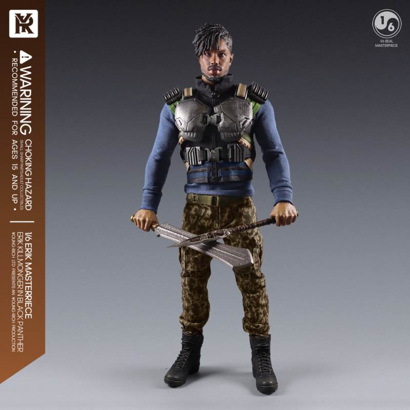 1/6 Black Panther villain Eric Leopard action figure YR012