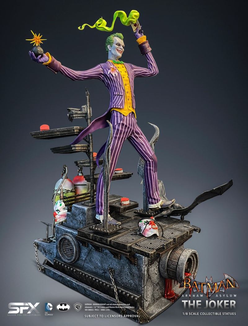 1/8 Arkham Asylum-Joker Statue