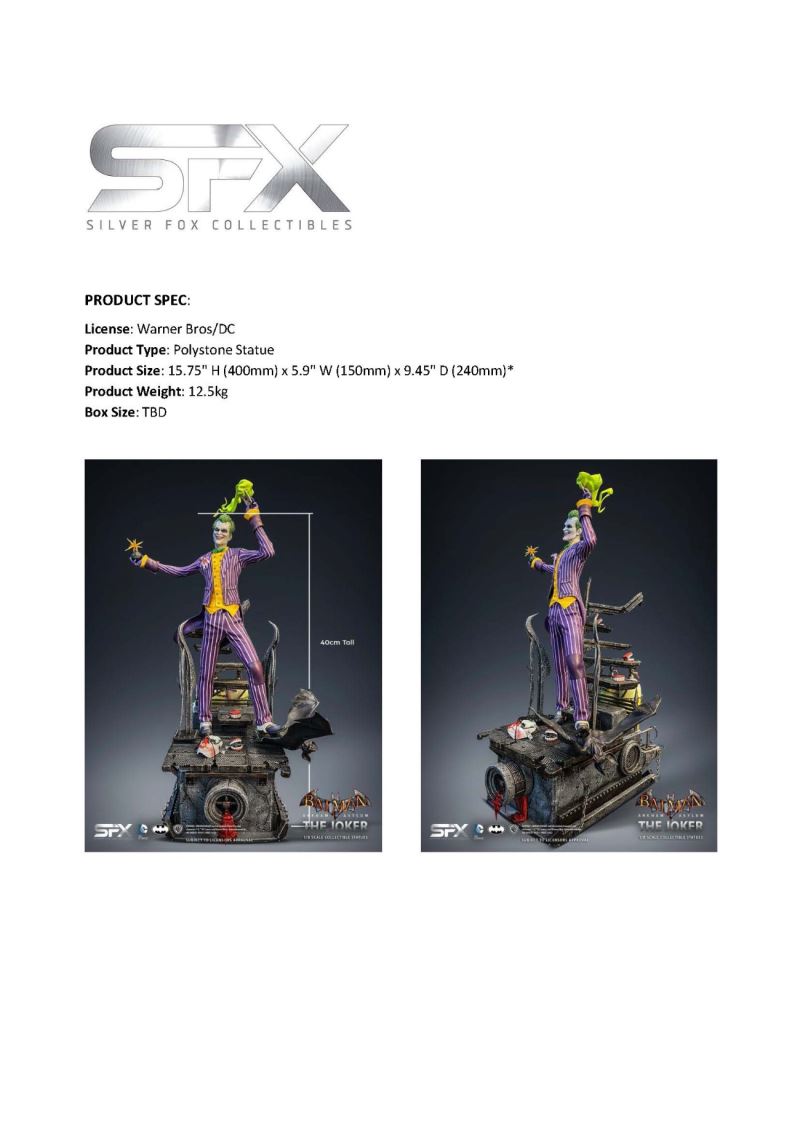 1/8 Arkham Asylum-Joker Statue