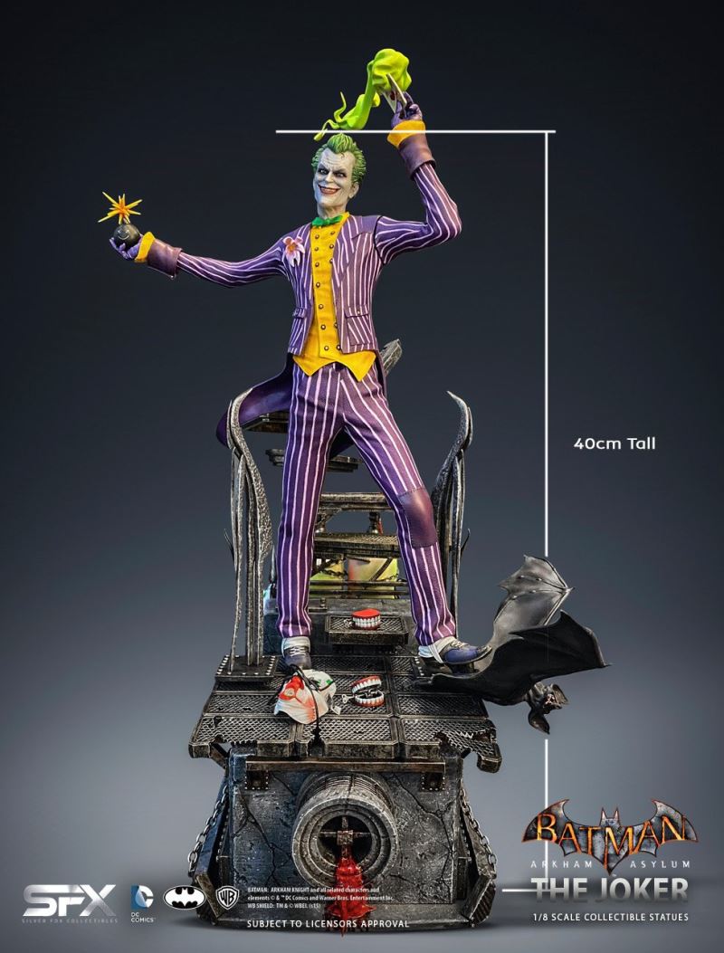 1/8 Arkham Asylum-Joker Statue