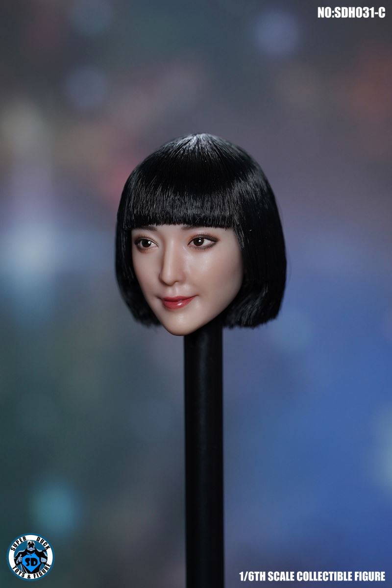 Female Head Carving - ABC Three Styles 1/6