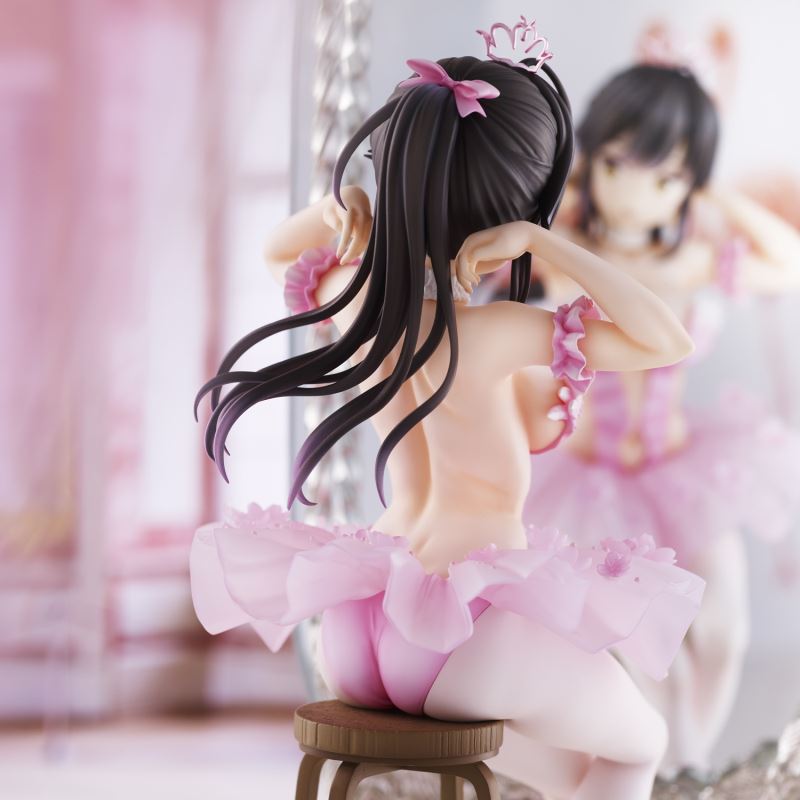 Anmi Illustration Flamingo Ballet Group Ponytail Girl, Akagami no ko & Kouhai-chan