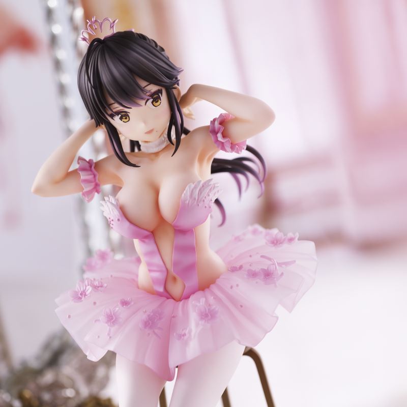 Anmi Illustration Flamingo Ballet Group Ponytail Girl, Akagami no ko & Kouhai-chan
