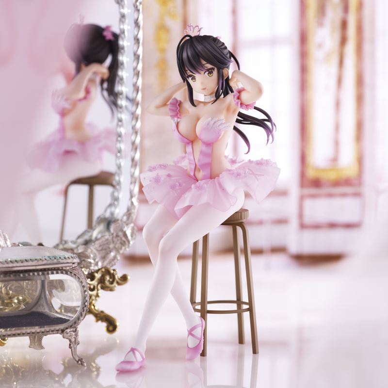 Anmi Illustration Flamingo Ballet Group Ponytail Girl, Akagami no ko & Kouhai-chan