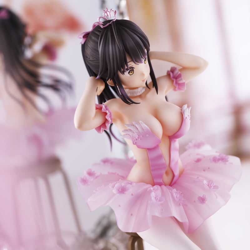 Anmi Illustration Flamingo Ballet Group Ponytail Girl, Akagami no ko & Kouhai-chan