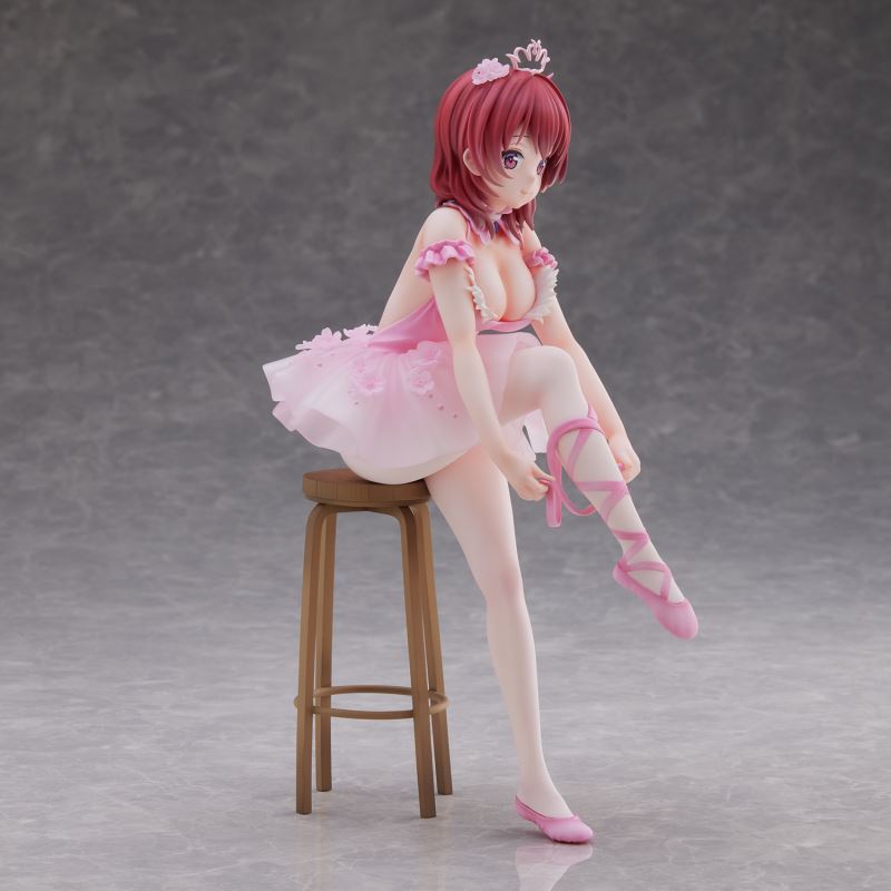 Anmi Illustration Flamingo Ballet Group Ponytail Girl, Akagami no ko & Kouhai-chan