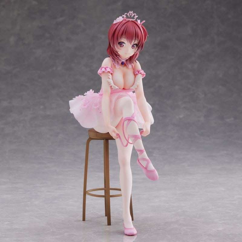 Anmi Illustration Flamingo Ballet Group Ponytail Girl, Akagami no ko & Kouhai-chan