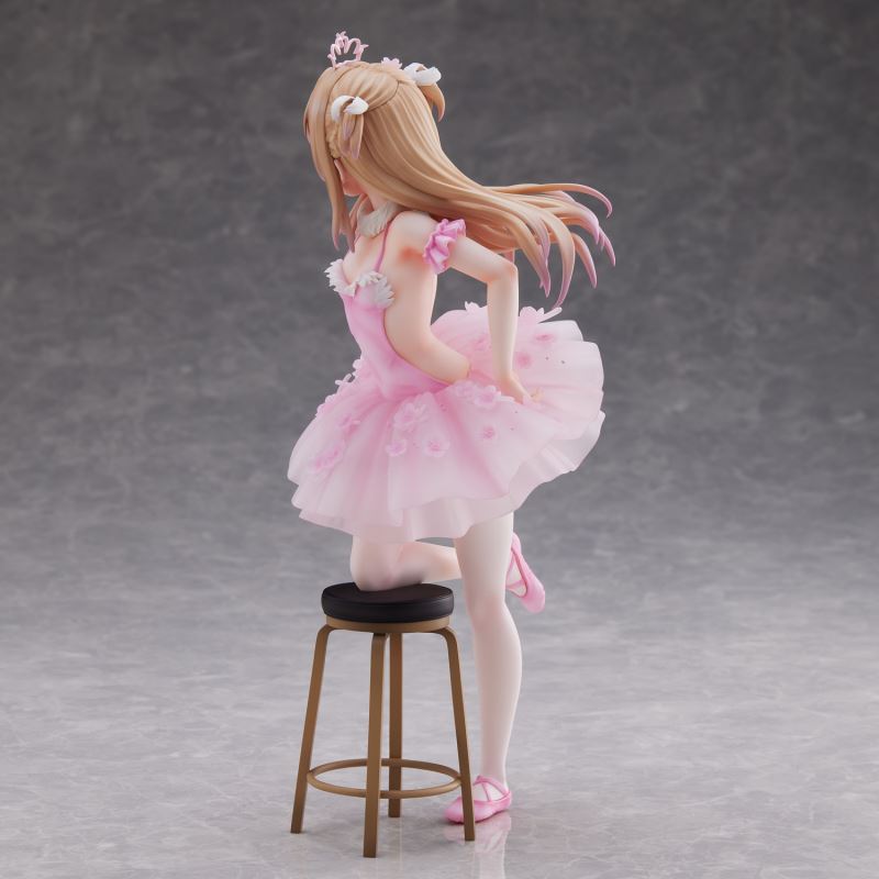 Anmi Illustration Flamingo Ballet Group Ponytail Girl, Akagami no ko & Kouhai-chan