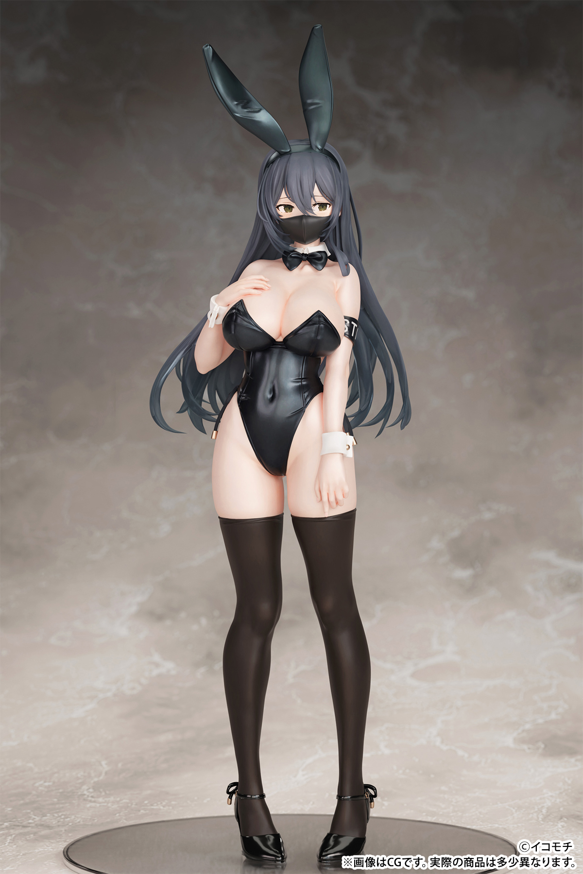 Kuro Bunny Kouhai-chan (Mask ver. & Real Face ver.) illustrated by Ikomochi 1/7
