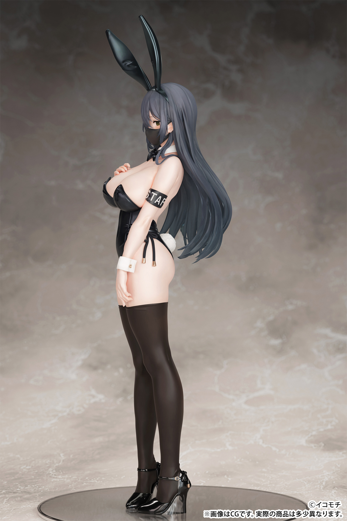 Kuro Bunny Kouhai-chan (Mask ver. & Real Face ver.) illustrated by Ikomochi 1/7