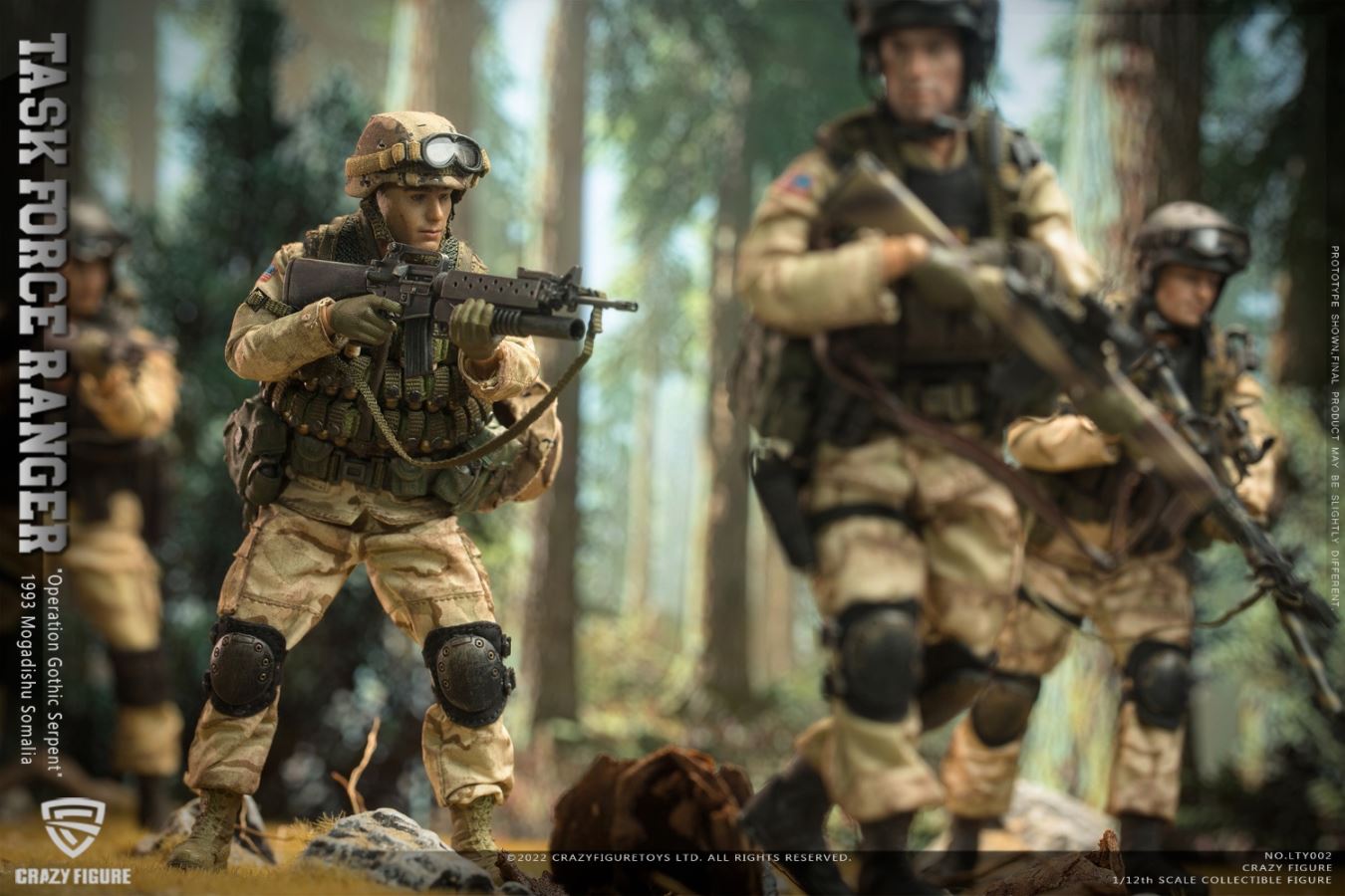 US Army Ranger, Delta Battle Damaged Old Suit (6-person team) 1/12