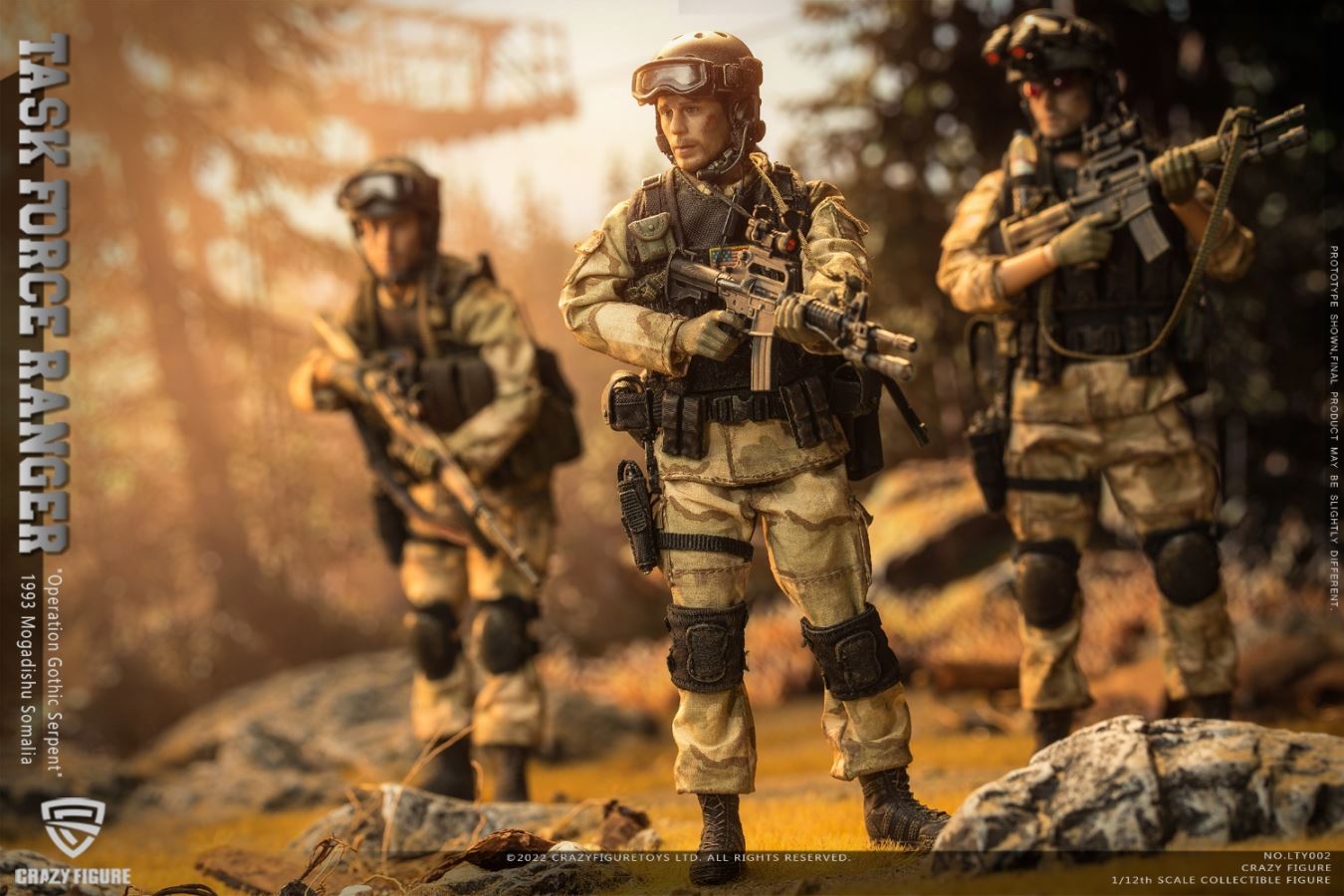 US Army Ranger, Delta Battle Damaged Old Suit (6-person team) 1/12