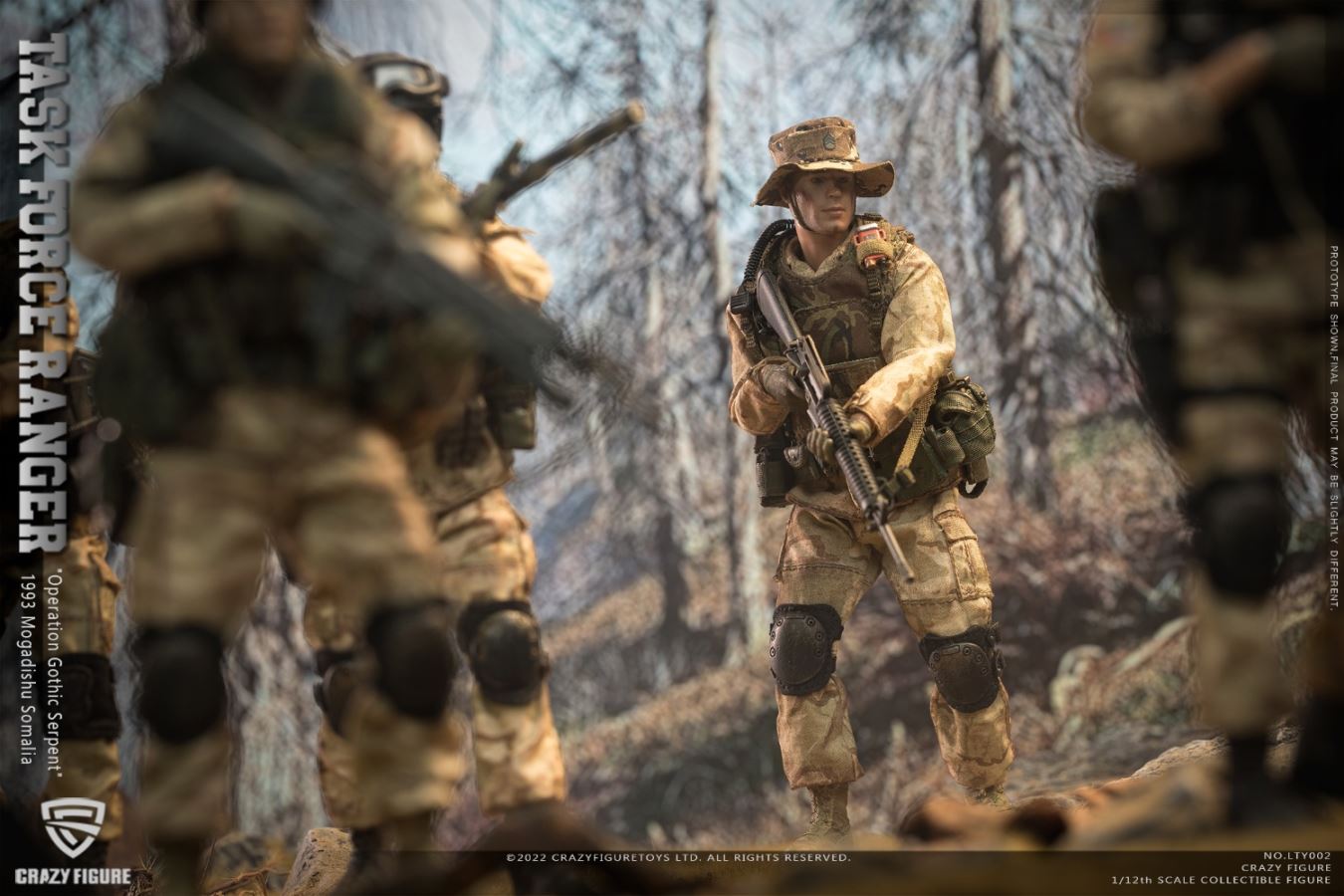 US Army Ranger, Delta Battle Damaged Old Suit (6-person team) 1/12