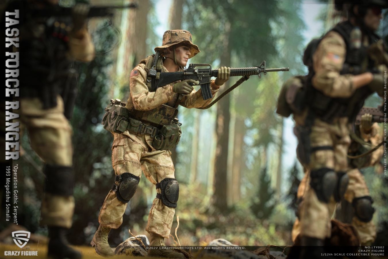 US Army Ranger, Delta Battle Damaged Old Suit (6-person team) 1/12