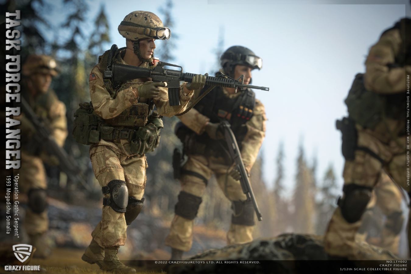US Army Ranger, Delta Battle Damaged Old Suit (6-person team) 1/12
