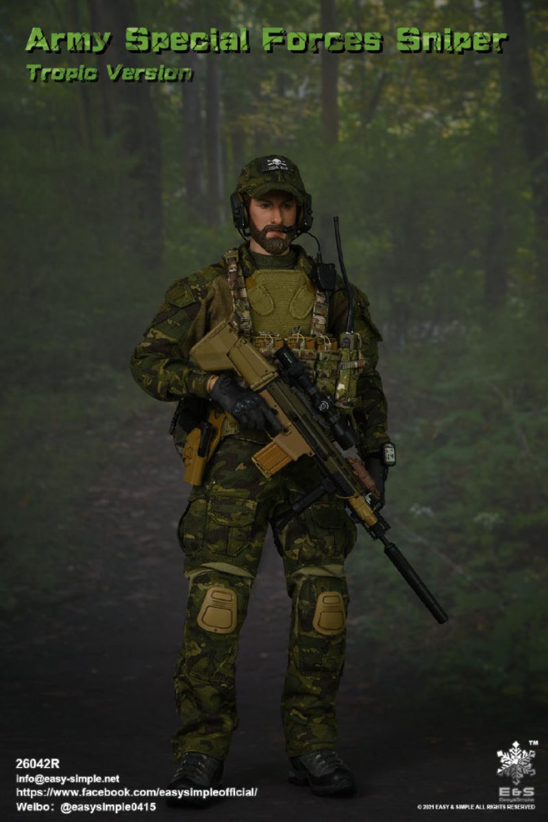 US Army Special Forces Sniper Tropical Edition 1/6