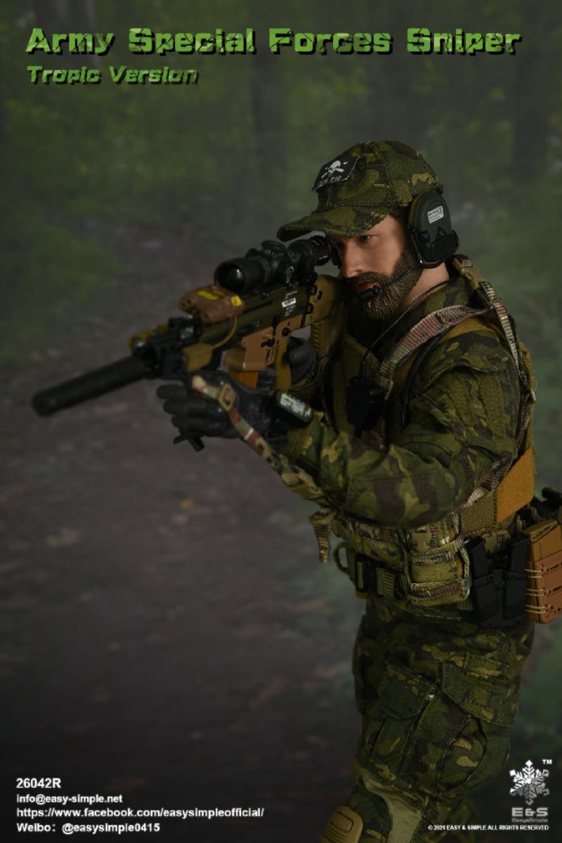 US Army Special Forces Sniper Tropical Edition 1/6