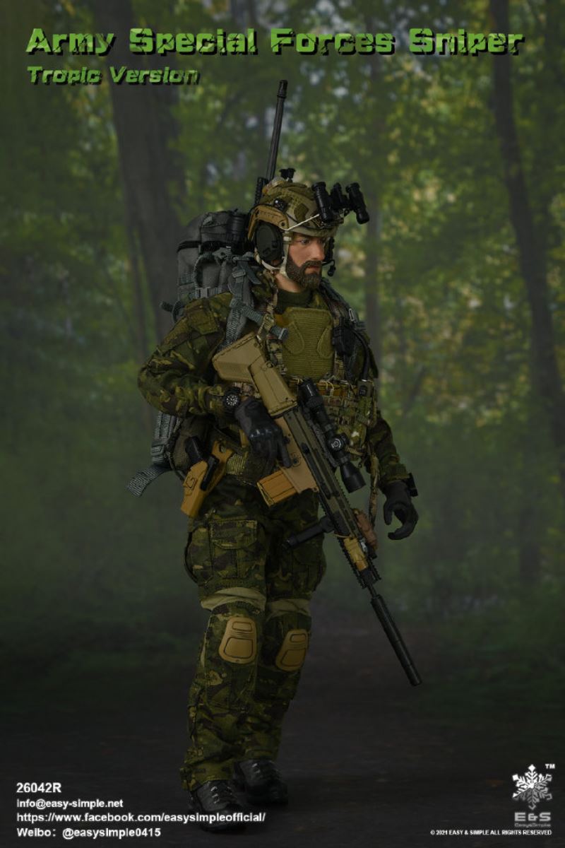 US Army Special Forces Sniper Tropical Edition 1/6