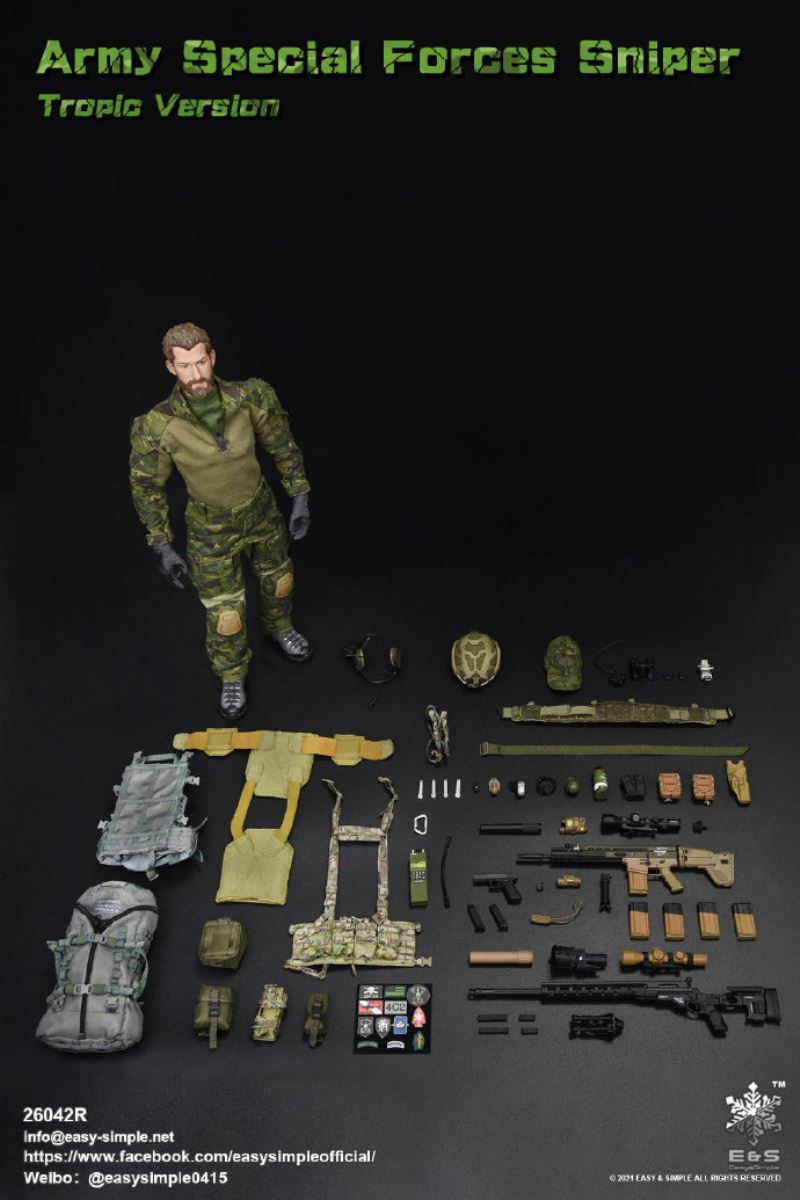 US Army Special Forces Sniper Tropical Edition 1/6