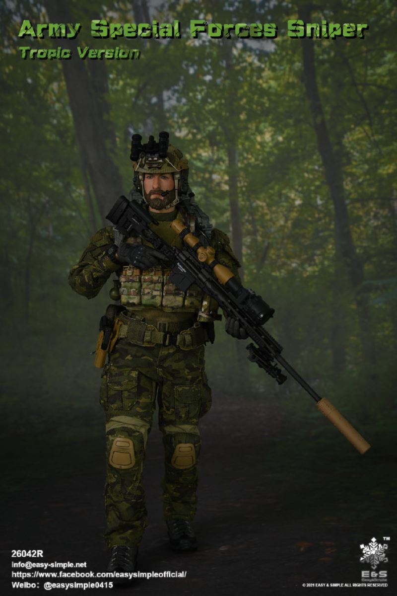 US Army Special Forces Sniper Tropical Edition 1/6