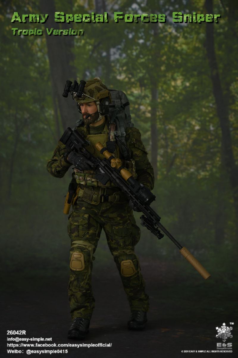 US Army Special Forces Sniper Tropical Edition 1/6