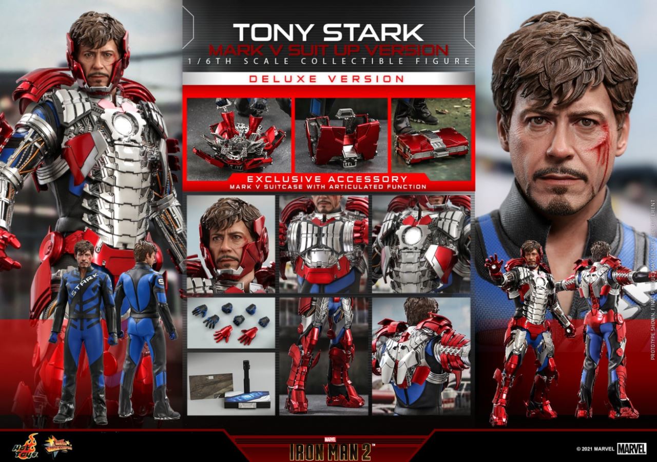 Tony Stark (Mark V armor version) Deluxe 1/6