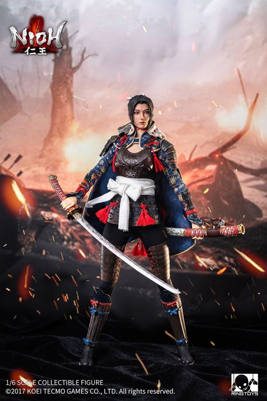 Nioh - Tachibana Chiyo Movable Female Soldier 1/6