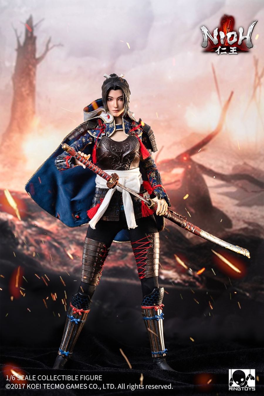 Nioh - Tachibana Chiyo Movable Female Soldier 1/6
