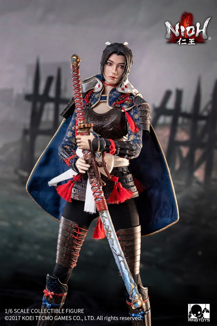 Nioh - Tachibana Chiyo Movable Female Soldier 1/6
