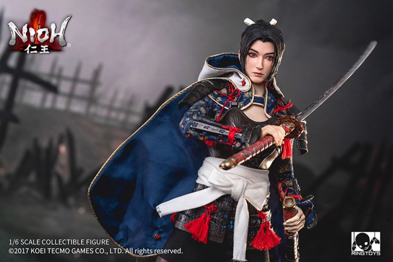 Nioh - Tachibana Chiyo Movable Female Soldier 1/6