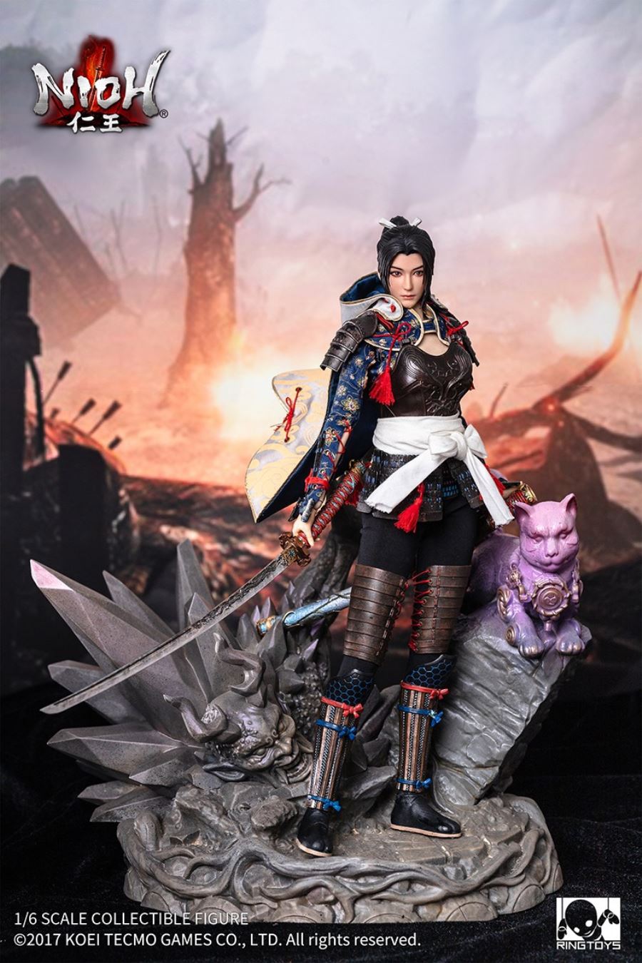 Nioh - Tachibana Chiyo Movable Female Soldier 1/6