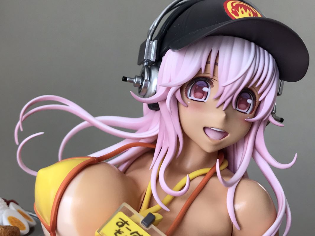 Super Sonico 1/7 Scale Figure -Bikini Curry Shop Ver