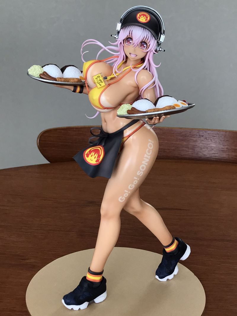 Super Sonico 1/7 Scale Figure -Bikini Curry Shop Ver