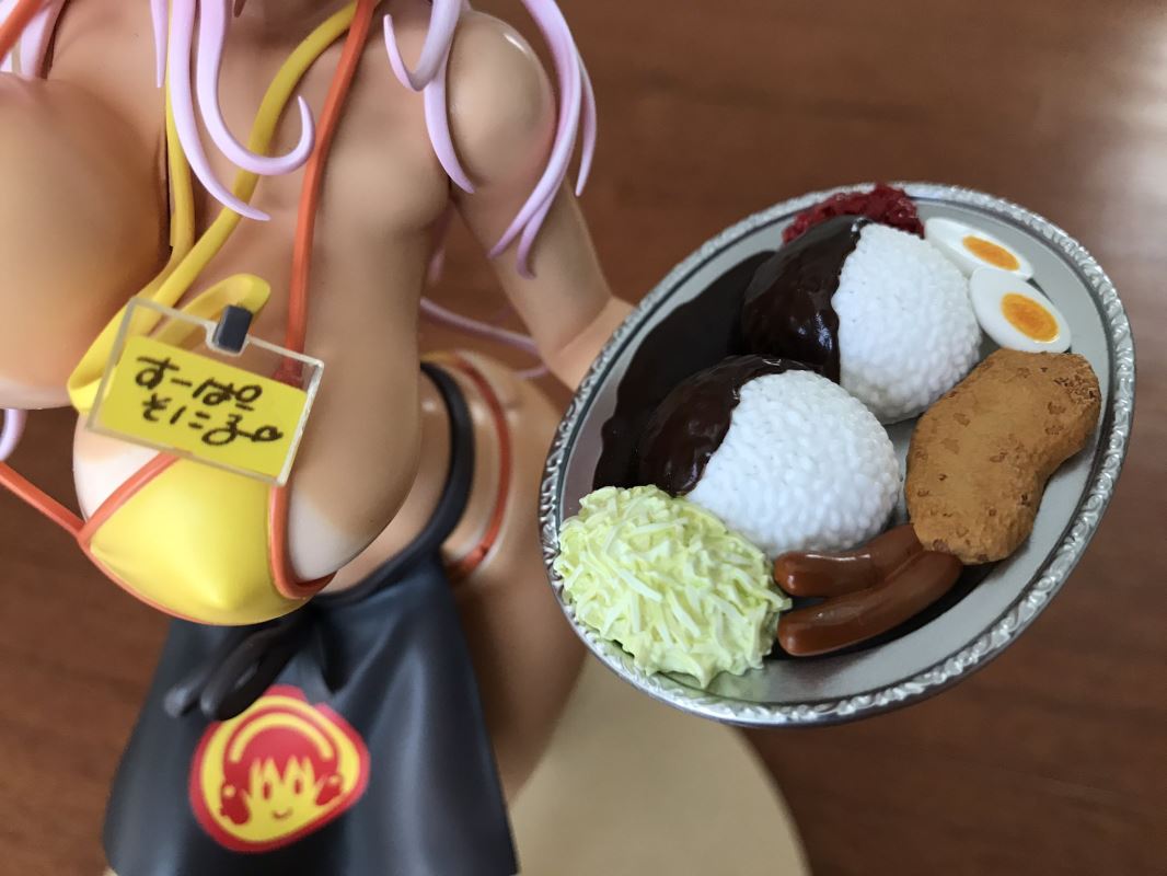 Super Sonico 1/7 Scale Figure -Bikini Curry Shop Ver