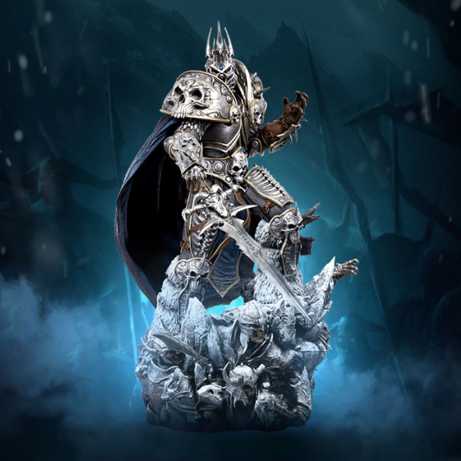 World of Warcraft Lich King-1/2 Helm of Domination & 1/4 Arthas Statue