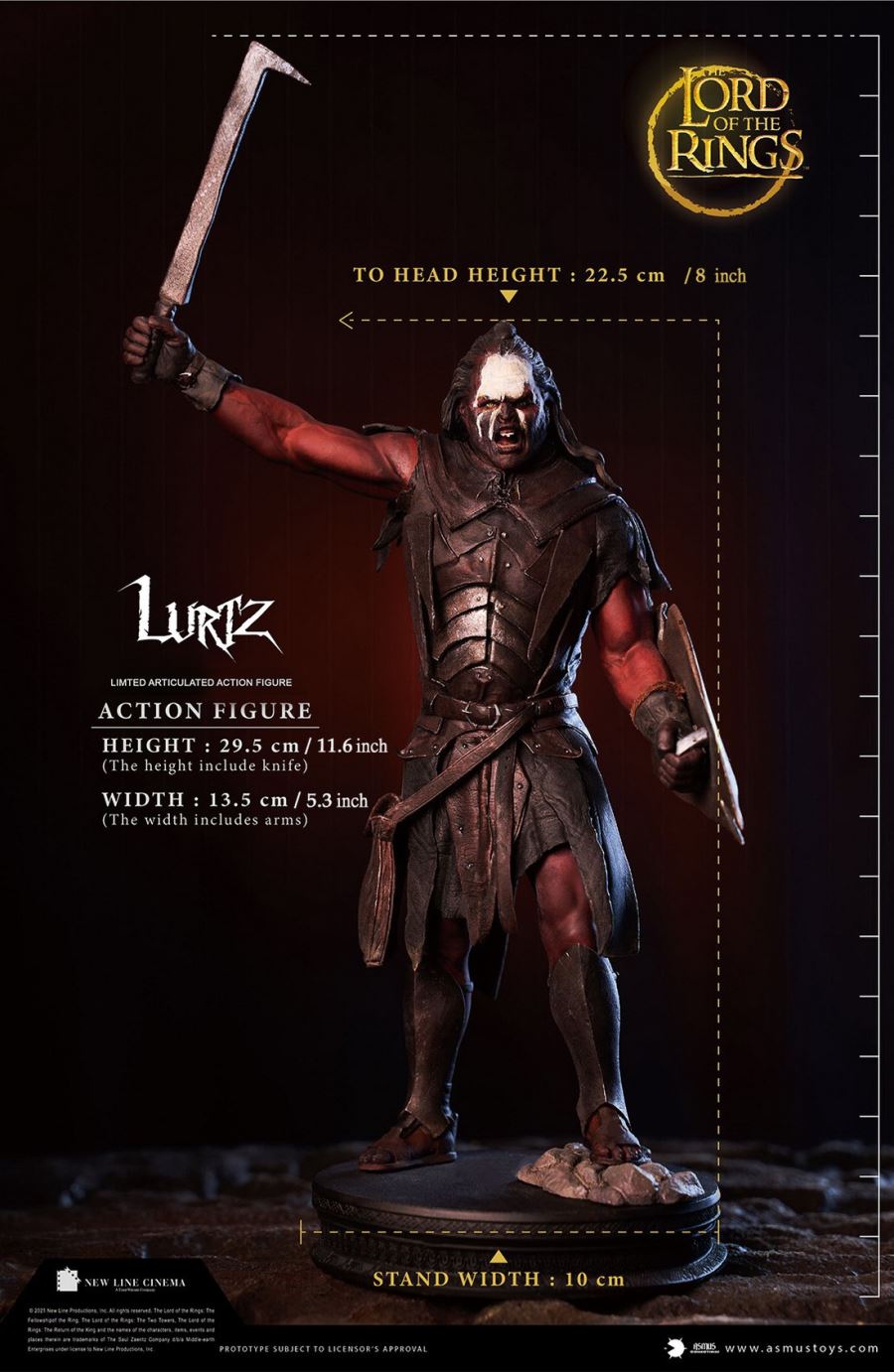 Lord of the Rings - Strong Orc Lutz Action Figure