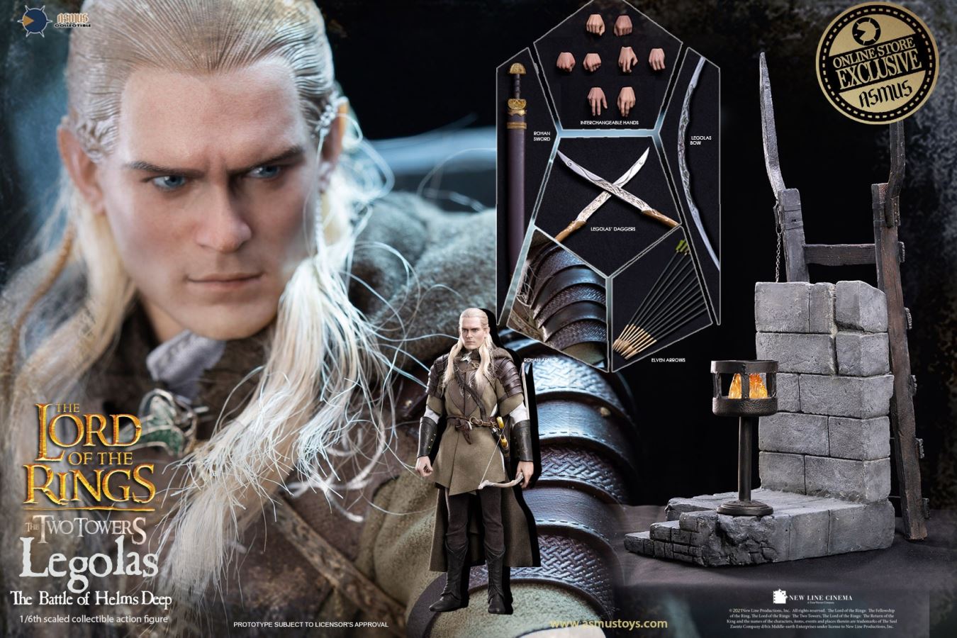 THE LORD OF THE RINGS SERIES: LEGOLAS AT HELMS DEEP