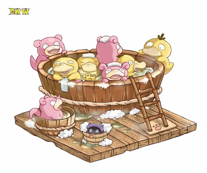 Pokemon Hot Spring Monogatari Dumb Beasts and Go Duck