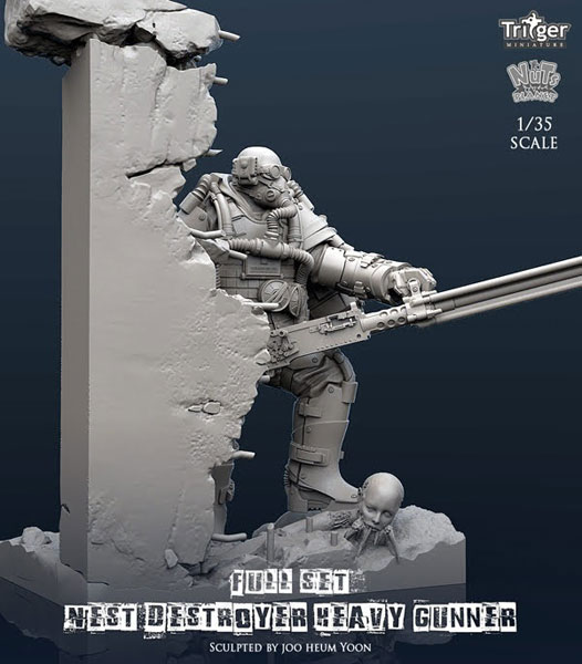1/35 Nest Destroyer Heavy Gunner Full Set (w/Base)